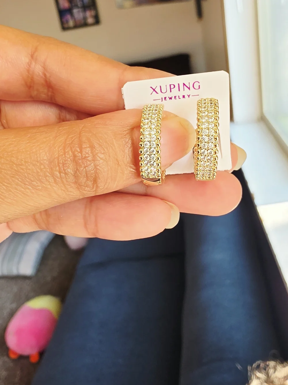 Hermosas Argollas Para Dama Oro Laminado 14k